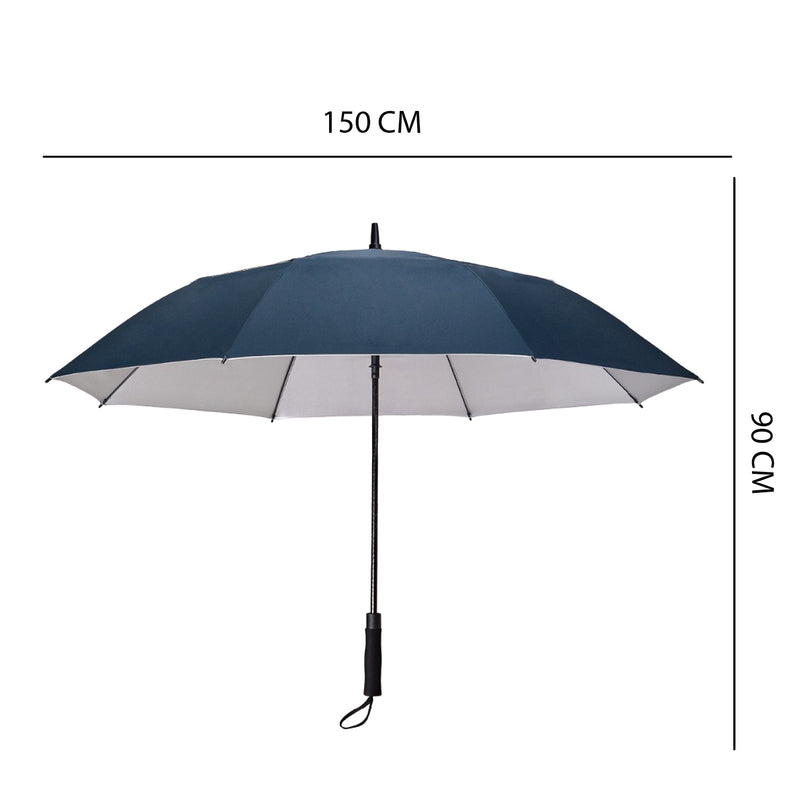Style Homez Luxury Collection Extra Large Auto Open Single Canopy Golf Umbrella, Wind Proof Vent Canopy Royal Blue Color (150 cm | 60 inch)