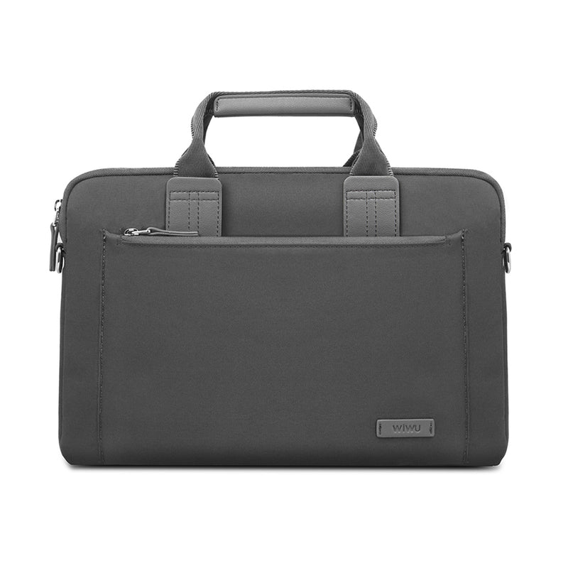 WIWU® Athena Messenger 15.4" Laptop Bag Premium Nylon Fabric and Multi Pockets, Grey