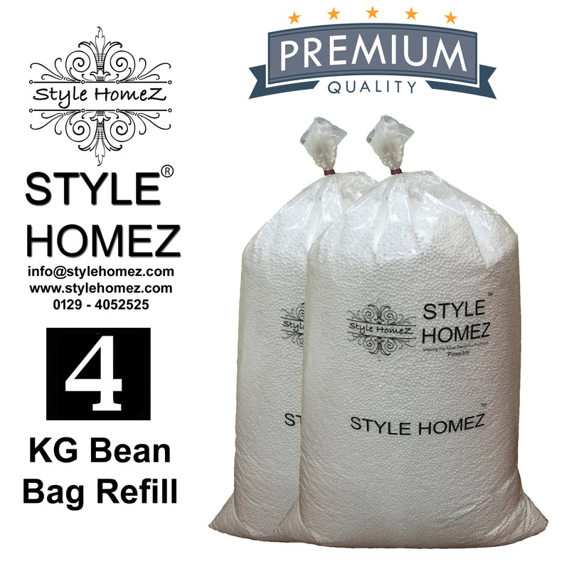 Style Homez 4 kg Premium Refill for Bean Bags (Polystyrene)