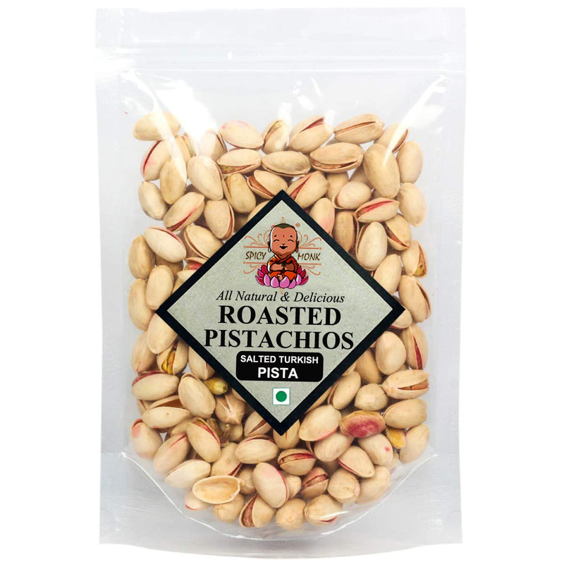 Spicy Monk Premium Turkish Pistachios Roasted and Salted (Pista) 0.2 kg (200 gms)