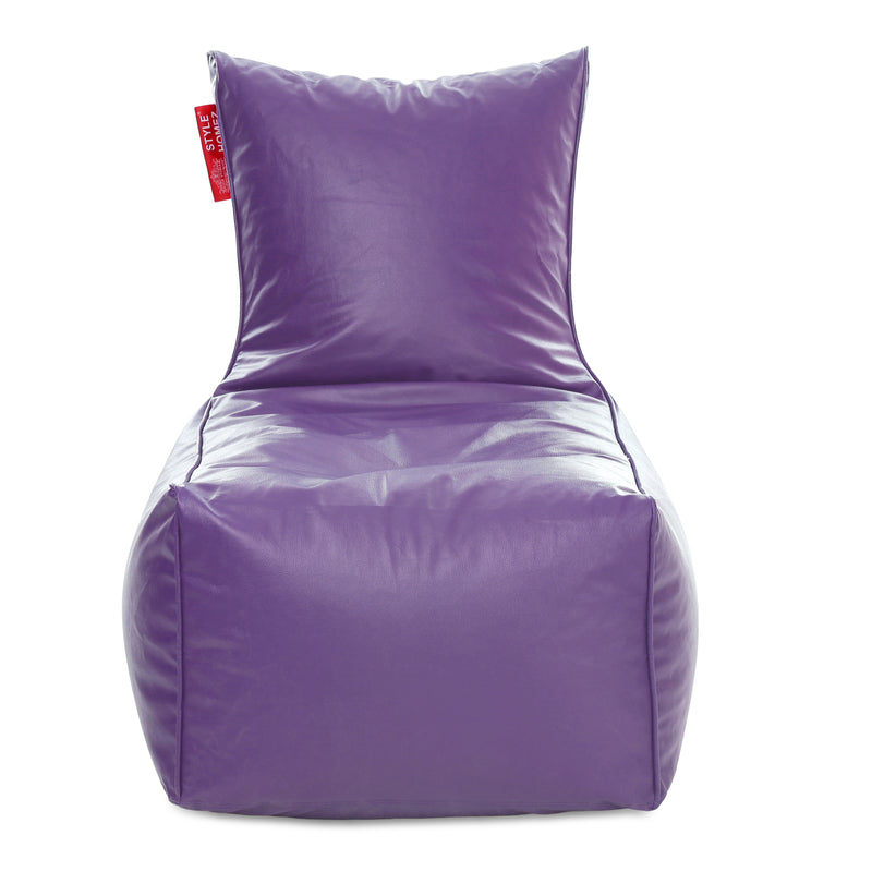 Style Homez Alexa Luxury Lounge XXXL Bean Bag Purple Color Filled with Beans
