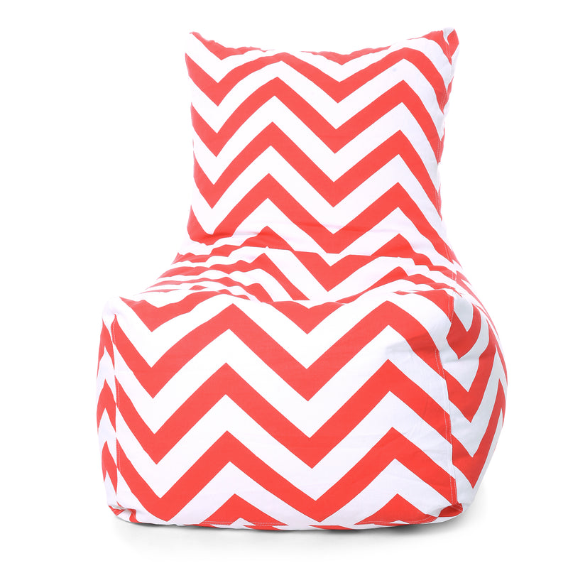 Style Homez Classic Chair Cotton Canvas Stripes Printed Bean Bag XXXL Size with Beans Fillers