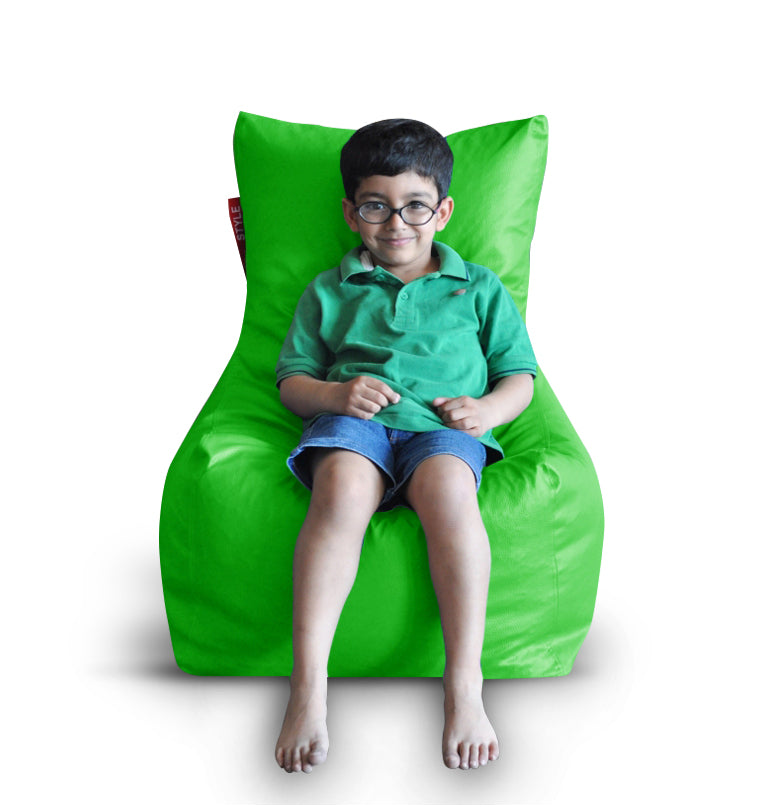 Style Homez Premium Leatherette XL Bean Bag Chair Green Color, Cover Only