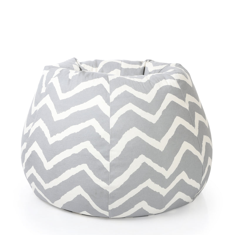 Style Homez Classic Cotton Canvas Stripes Printed Bean Bag XXXL Size with Bean Refill Fillers