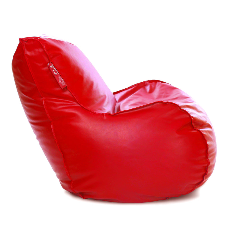Style Homez Mambo XXL Bean Bag Red Color Filled with Beans