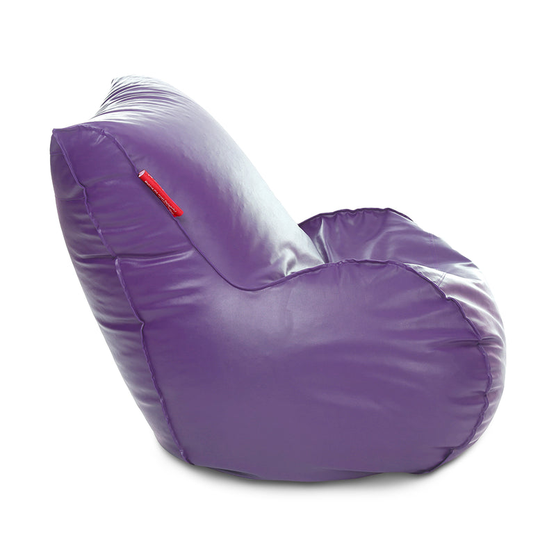 Style Homez Mambo Lounger XXXL Bean Bag Purple Color Filled with Beans