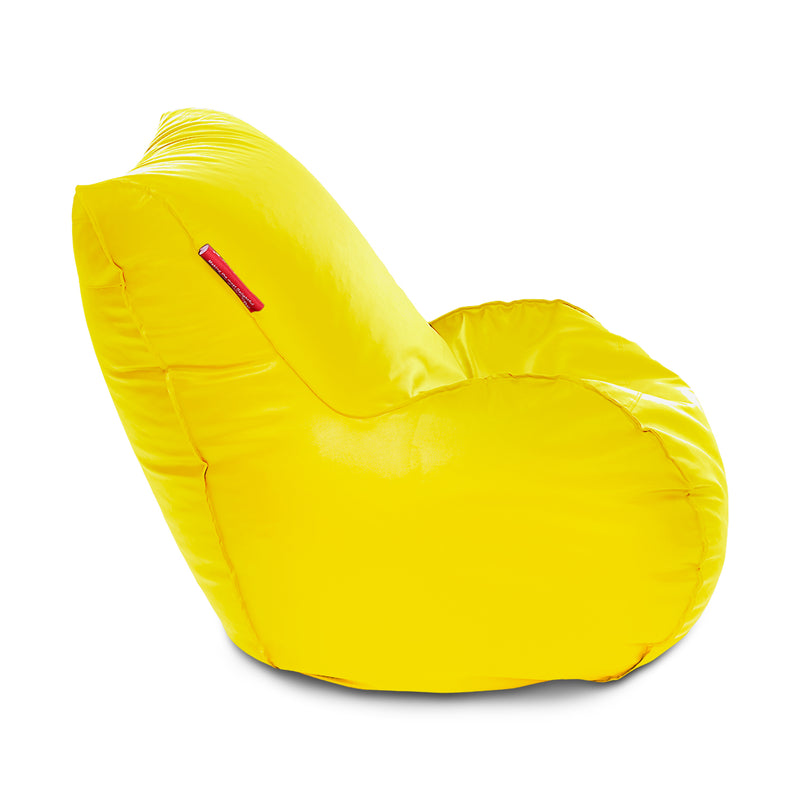 Style Homez Mambo Lounger XXXL Bean Bag Yellow Color Filled with Beans