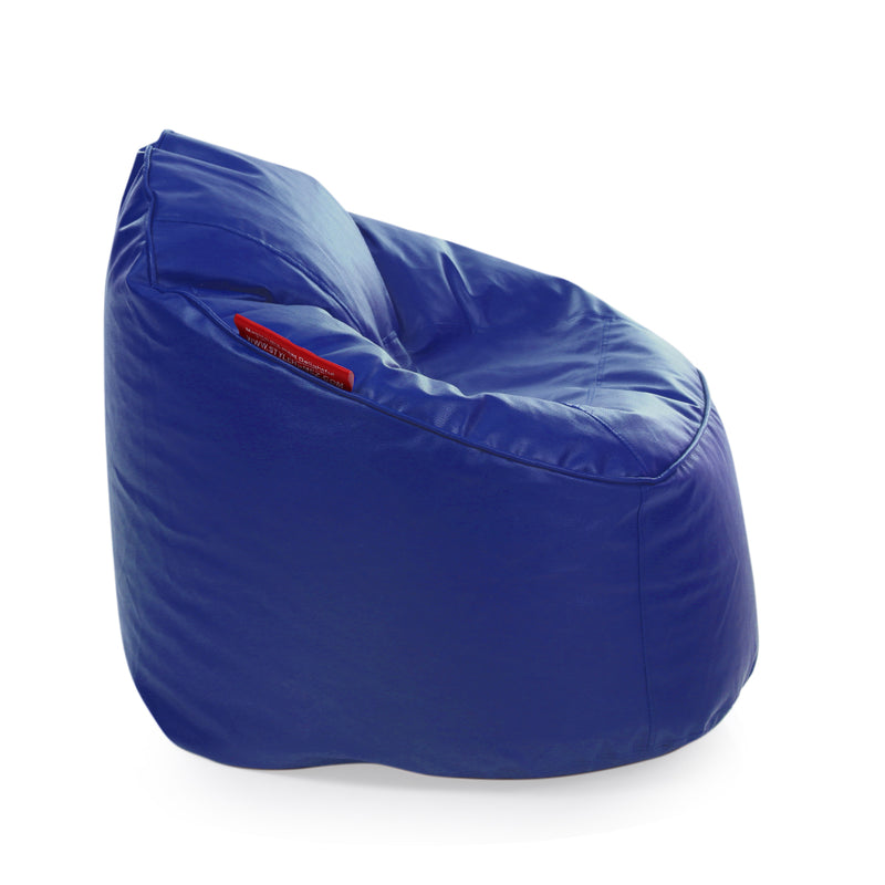 Style Homez Premium Leatherette Mooda Rocker Lounger Bean Bag XXL Size Royal Blue Color Cover Only