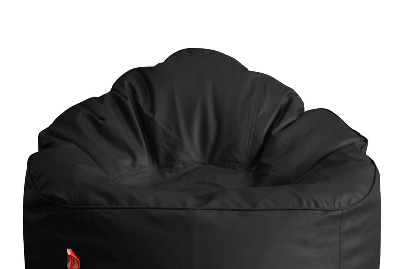 Style Homez Premium Leatherette Mooda Rocker Lounger Bean Bag XXXL Size Black Color Cover Only