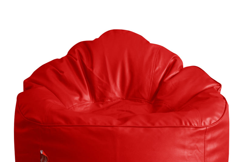Style Homez Premium Leatherette Mooda Rocker Lounger Bean Bag XXXL Size Red Color Cover Only