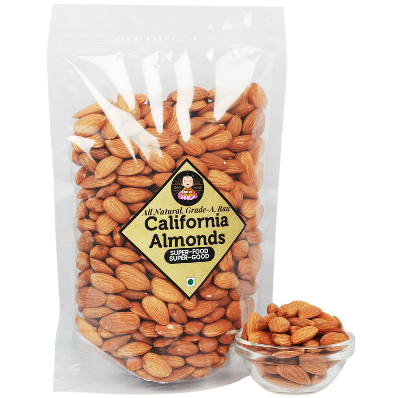 Spicy Monk california Almond Kernels 200 Grams, Organic Badam