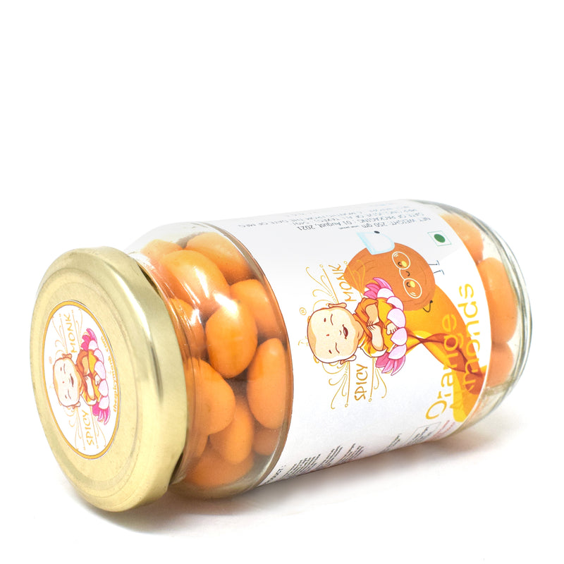 Spicy Monk Dipped Almonds-Badam Orange Almonds 0.25 Kg's (250 gms)
