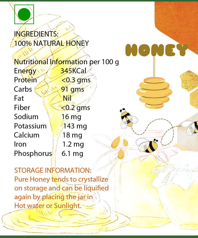 Spicy Monk 100% Pure & Natural Eucalyptus Honey 500 gm