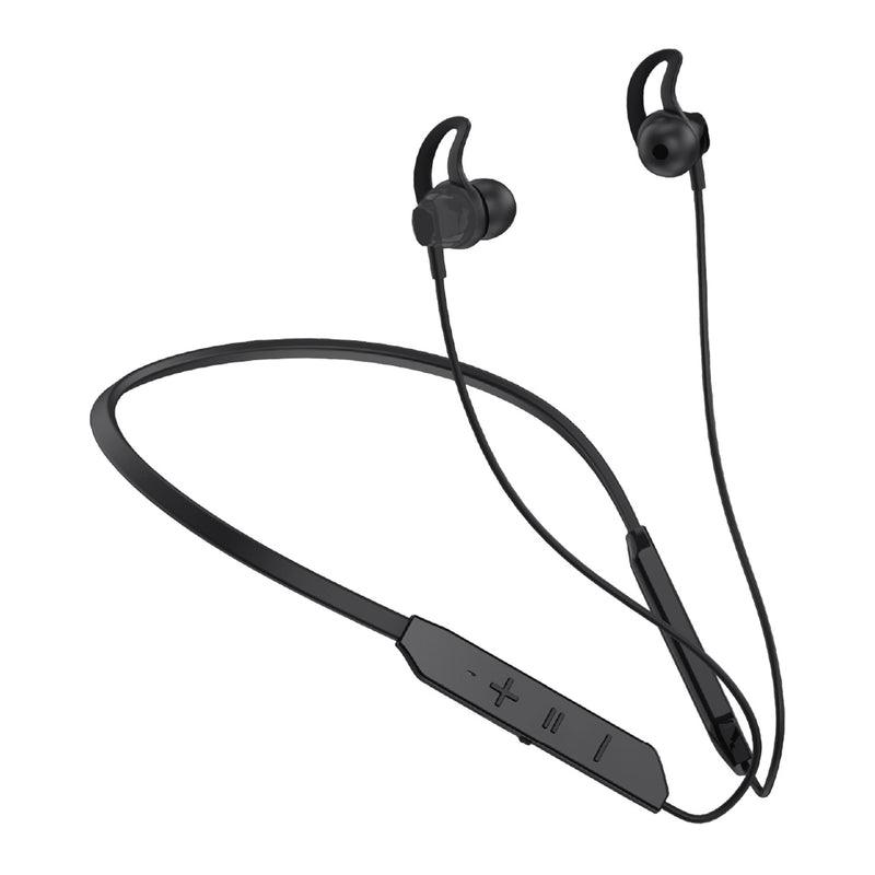 TXOR SLAYER V 1.0, Wireless Neckband Bass+ In-Ear Earphones with Noise Cancellation, 20 Hours Playback Stellar Black