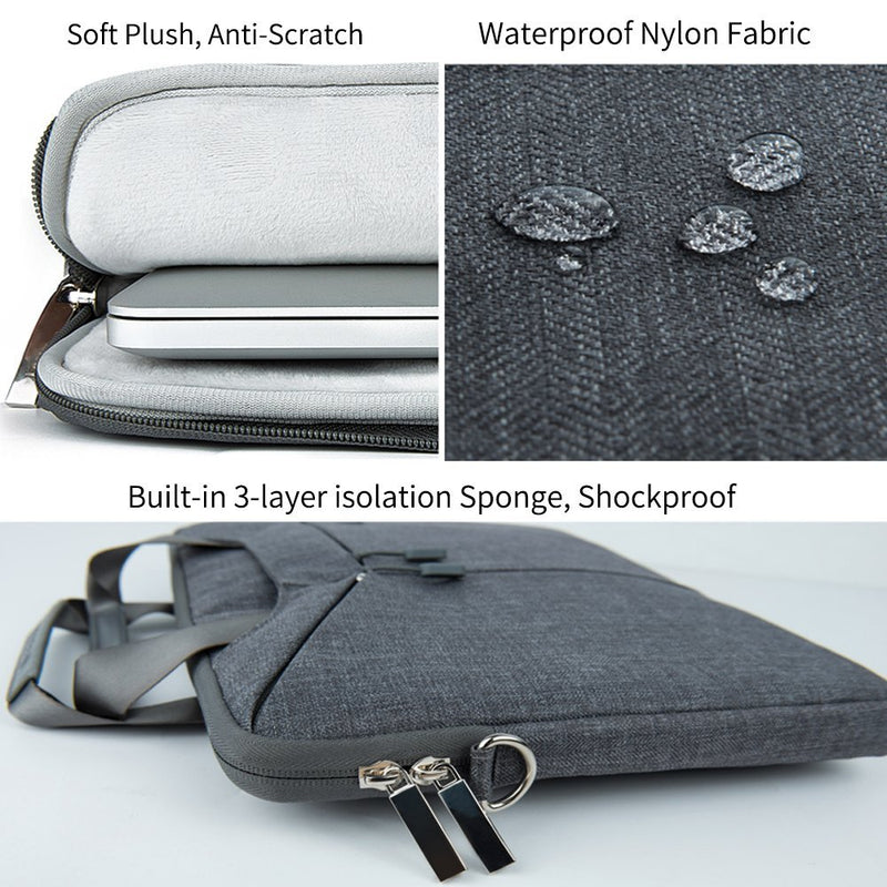 WiWU® Gent Business Messenger Briefcase Bag  for 15.6" Laptop, Grey Color