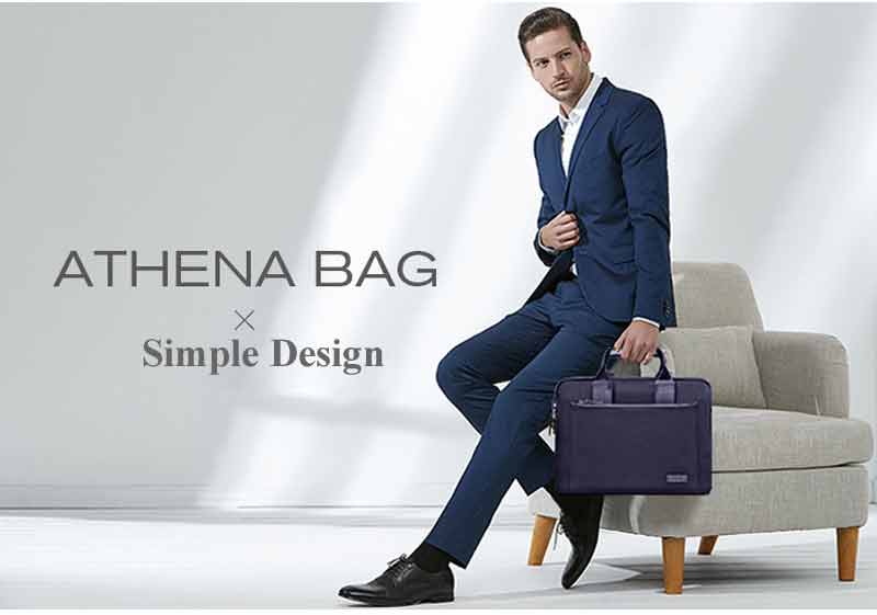 WIWU® Athena Messenger 13.3" Laptop Bag Premium Nylon Fabric and Multi Pockets for Mac-book, Grey