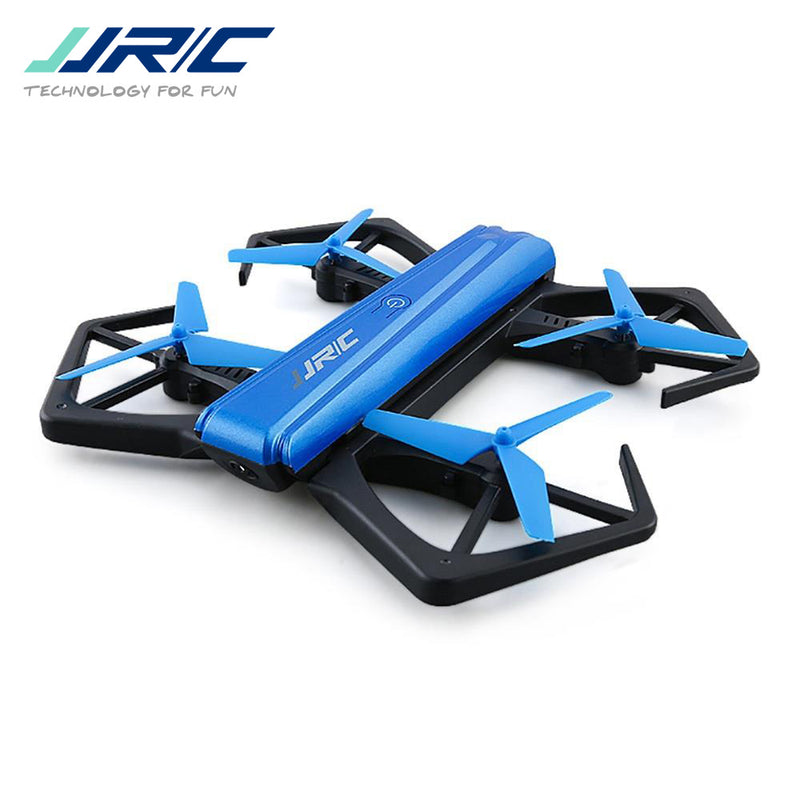 JJRC H43WH Blue Crab 720P 2MP HD Camera Foldable Drone Helicopter, Altitude Hold and APP Control, Blue Color