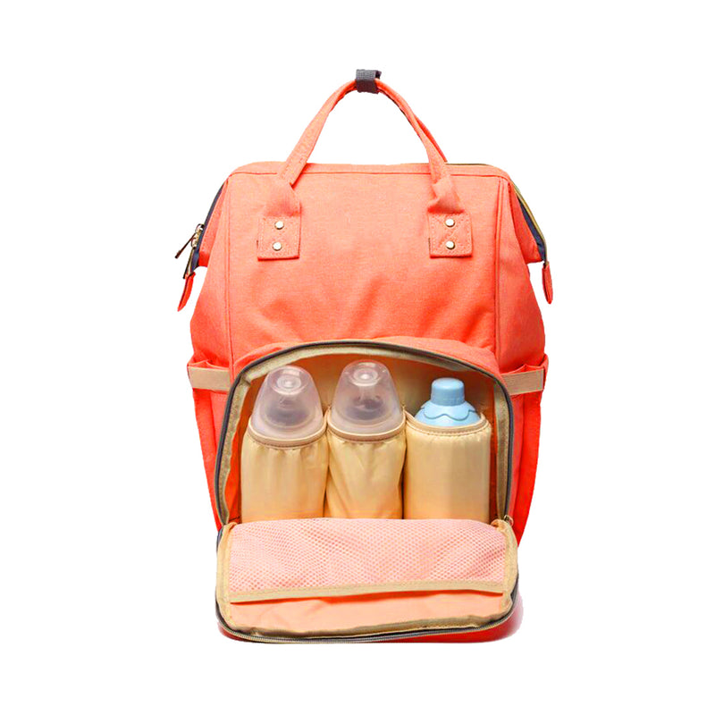 Style Homez AIMAMA Baby Diaper Changing Mothe Bag, 25 Litre Storage Space and Easy Travel with Baby, Citrus Orange