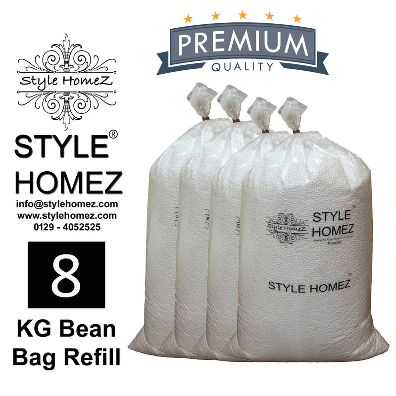 Style Homez 8 kg Premium Refill for Bean Bags (Polystyrene)