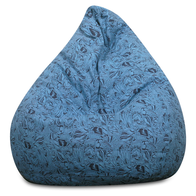 Style Homez Classic Cotton Canvas Abstract Printed Bean Bag XXL Cover Only