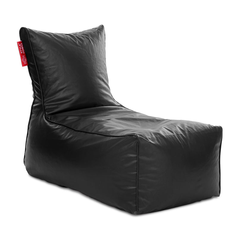 Style Homez Alexa Luxury Lounge XXXL Bean Bag Black Color Cover Only