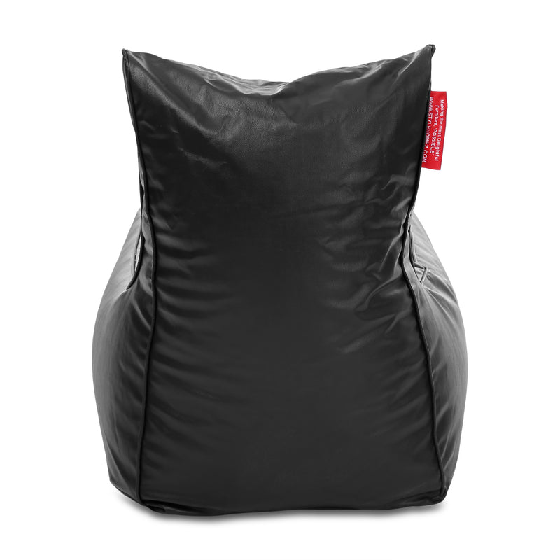 Style Homez Alexa Luxury Lounge XXXL Bean Bag Black Color Filled with Beans