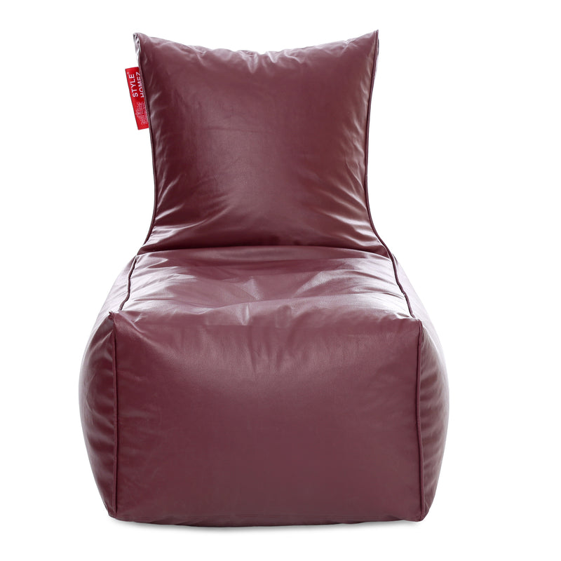 Style Homez Alexa Luxury Lounge XXXL Bean Bag Maroon Color Filled with Beans