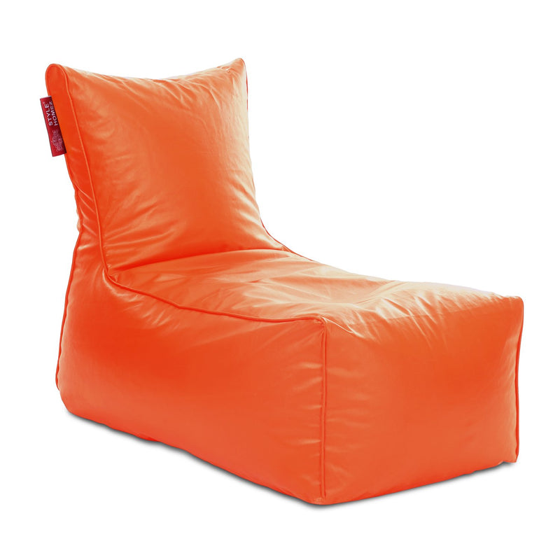 Style Homez Alexa Luxury Lounge XXXL Bean Bag Orange Color Filled with Beans