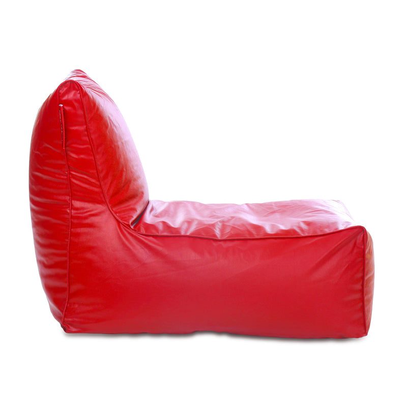 Style Homez Alexa Luxury Lounge XXXL Bean Bag Red Color Filled with Beans