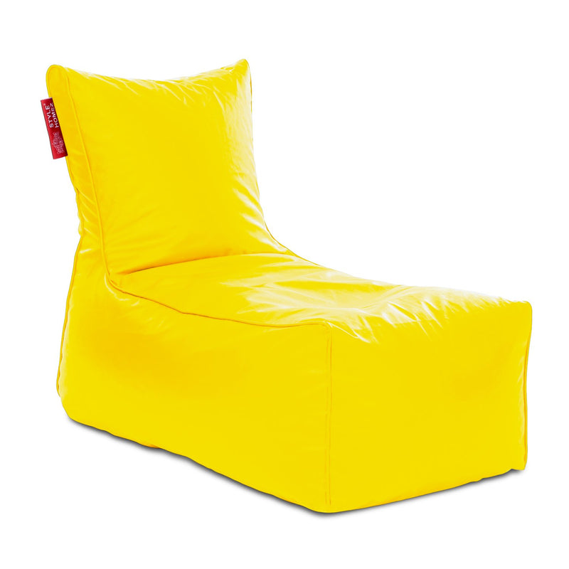 Style Homez Alexa Luxury Lounge XXXL Bean Bag Yellow Color Filled with Beans