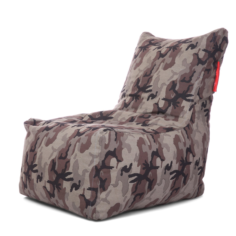 Style Homez Chair Cotton Canvas Camouflage Printed Bean Bag XXL Size with Fillers