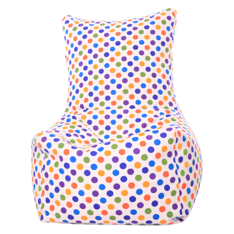 Style Homez Chair Classic Cotton Canvas Polka Dots Printed Bean Bag XXXL Size Cover Only