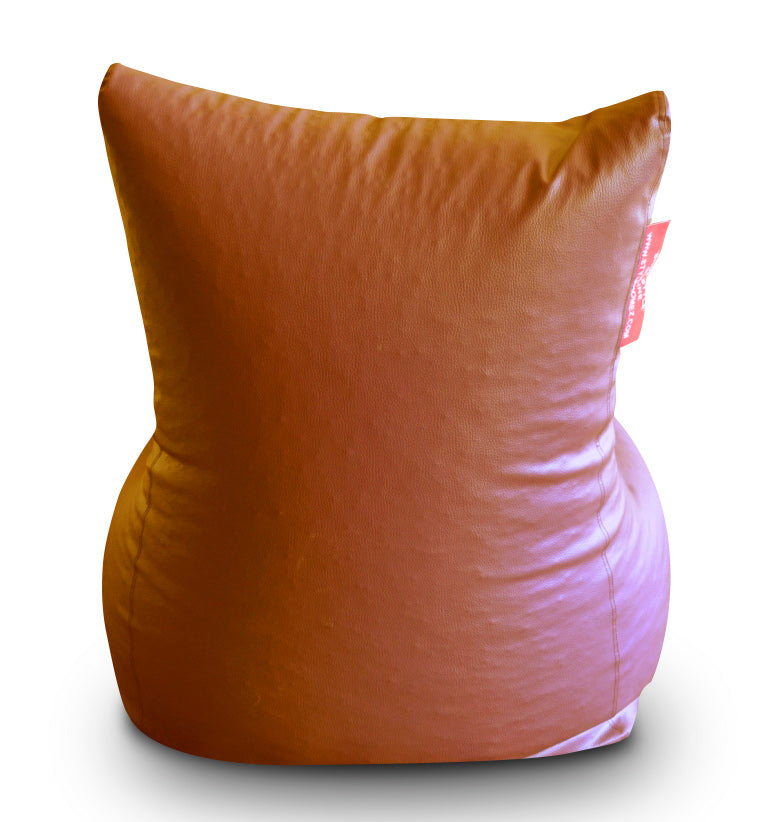 Style Homez Premium Leatherette XXL Bean Bag Chair Tan Color Cover Only