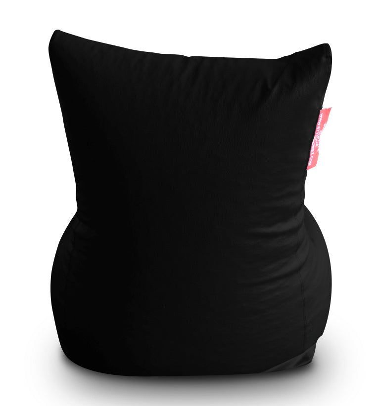 Style Homez Premium Leatherette XXXL Bean Bag Chair Black Color, Cover Only