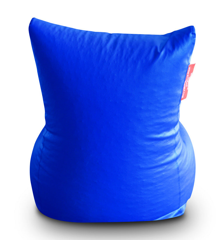 Style Homez Premium Leatherette XXXL Bean Bag Chair Blue Color Filled with Beans Fillers