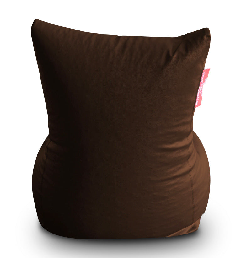 Style Homez Premium Leatherette XXXL Bean Bag Chair Chocolate Brown Color, Cover Only