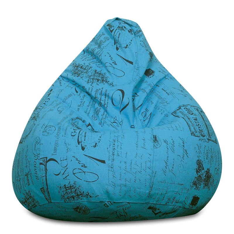 Style Homez Classic Cotton Canvas Abstract Printed Bean Bag XL Size Cover Only