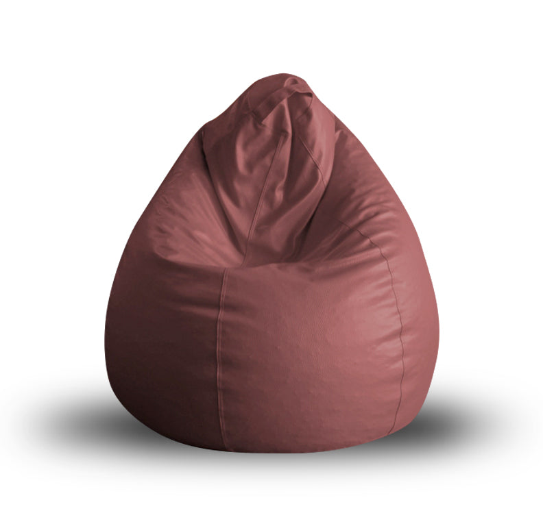 Style Homez Premium Leatherette Classic Bean Bag XL Size Maroon Color, Cover Only