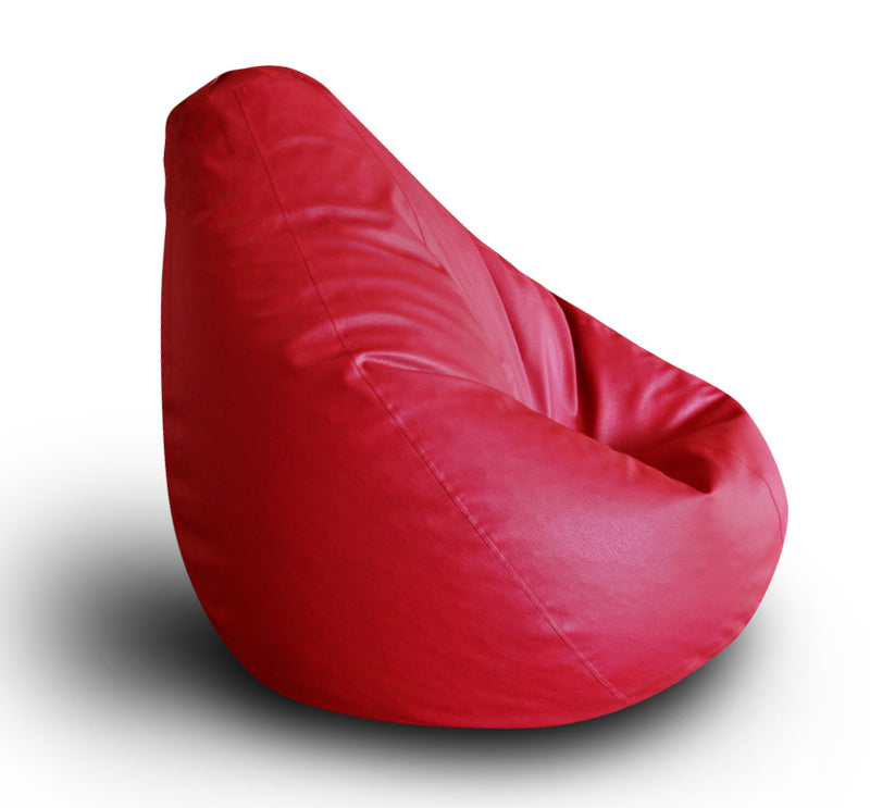 Style Homez Premium Leatherette Classic Bean Bag XXL Size Red Color Cover Only