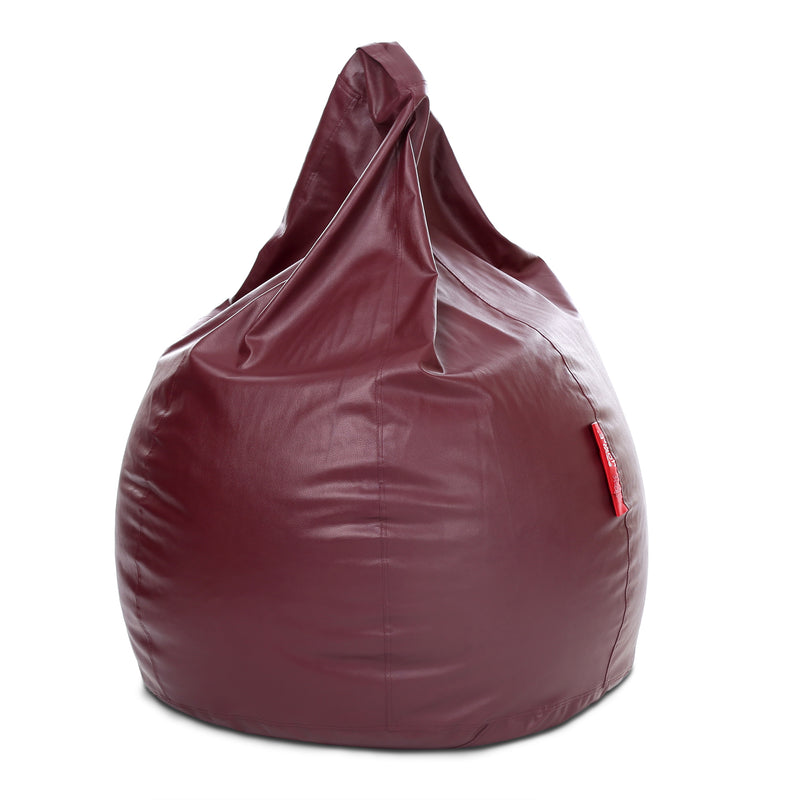 Style Homez Premium Leatherette Classic Bean Bag XXXL Size Maroon Color Cover Only