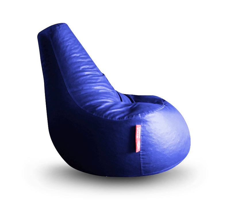 Style Homez Premium Leatherette XXL Bean Bag Gaming Chair Blue Color, Cover Only