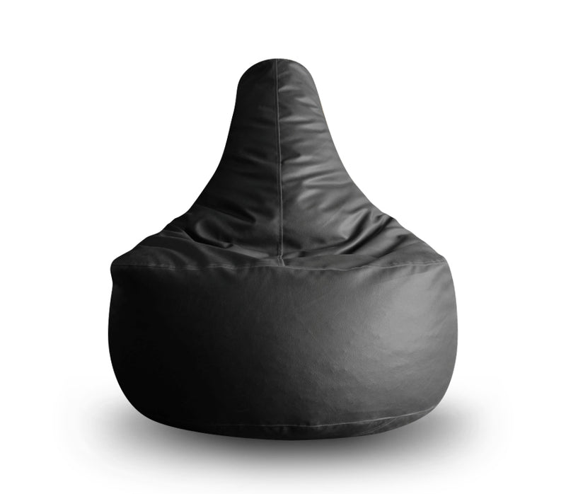 Style Homez Premium Leatherette XXL Bean Bag Gaming Chair Grey Color Filled with Beans Fillers