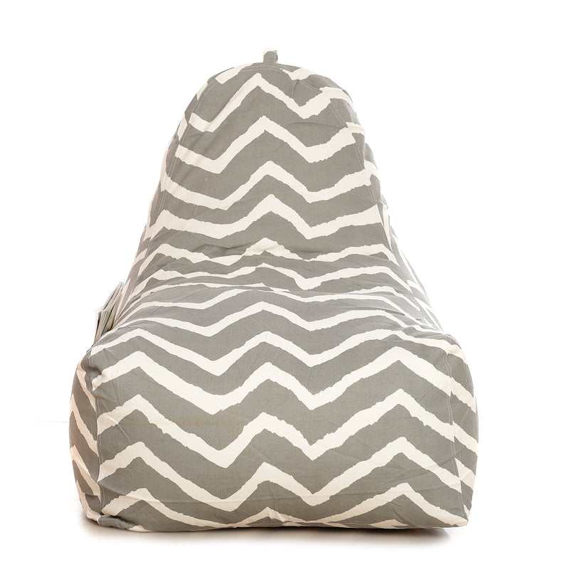 Style Homez Hackey Cotton Canvas Stripes Printed Bean Bag XXL Size With Fillers
