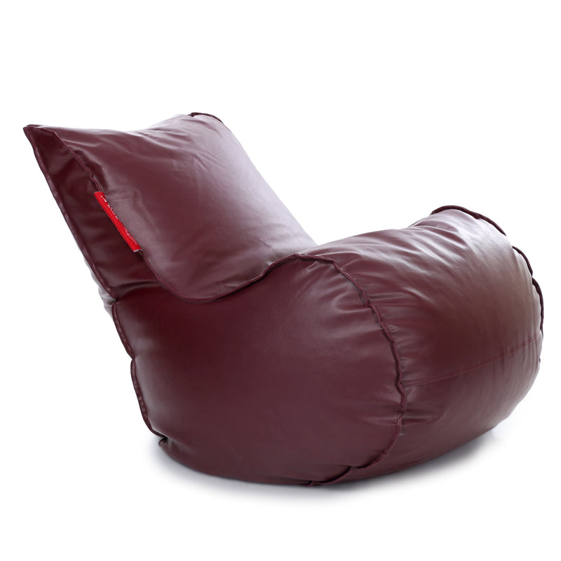 Style Homez Mambo XL Bean Bag Maroon Color Filled with Beans