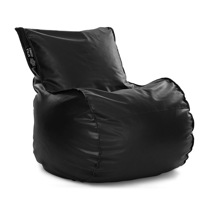 Style Homez Mambo XXL Bean Bag Black Color Filled with Beans