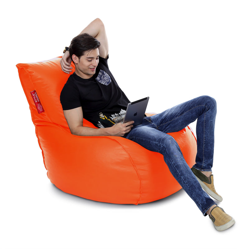 Style Homez Mambo XXL Bean Bag Orange Color Cover Only