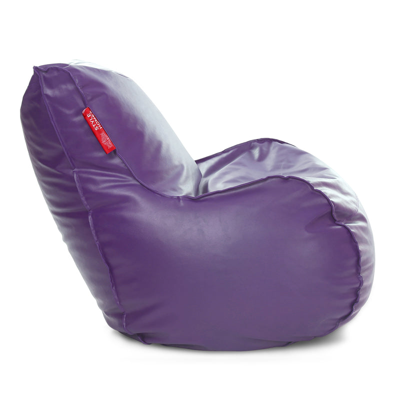 Style Homez Mambo XXL Bean Bag Purple Color Filled with Beans