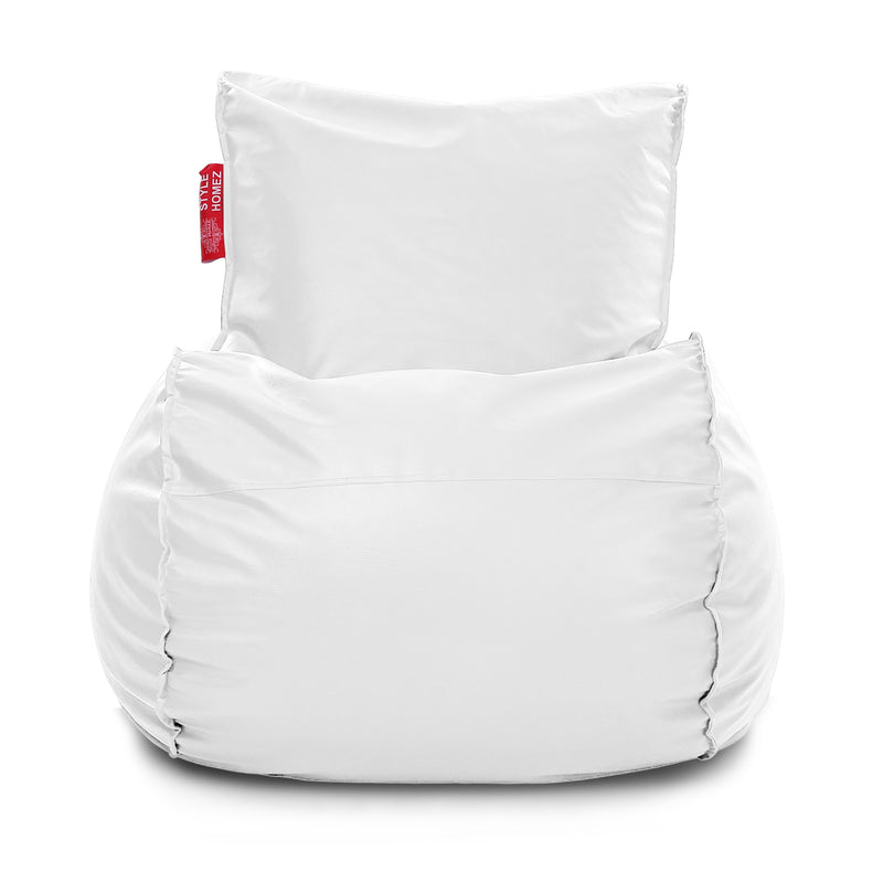 Style Homez Mambo XXL Bean Bag White Color Filled with Beans