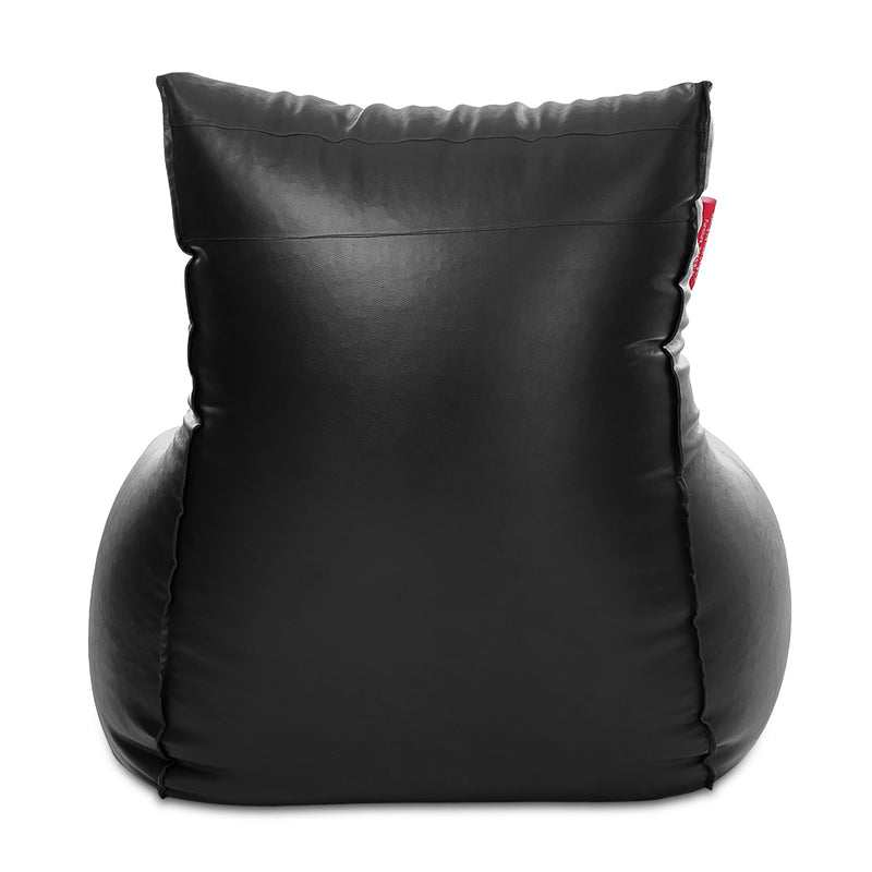 Style Homez Mambo Lounger XXXL Bean Bag Black Color Filled with Beans