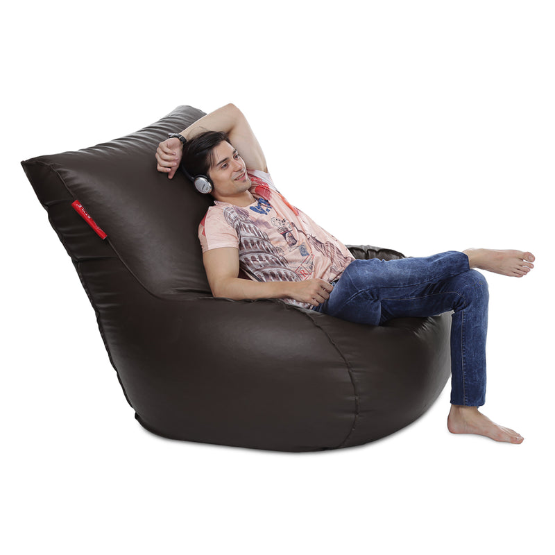Style Homez Mambo Lounger XXXL Bean Bag Chocolate Brown Color Cover Only